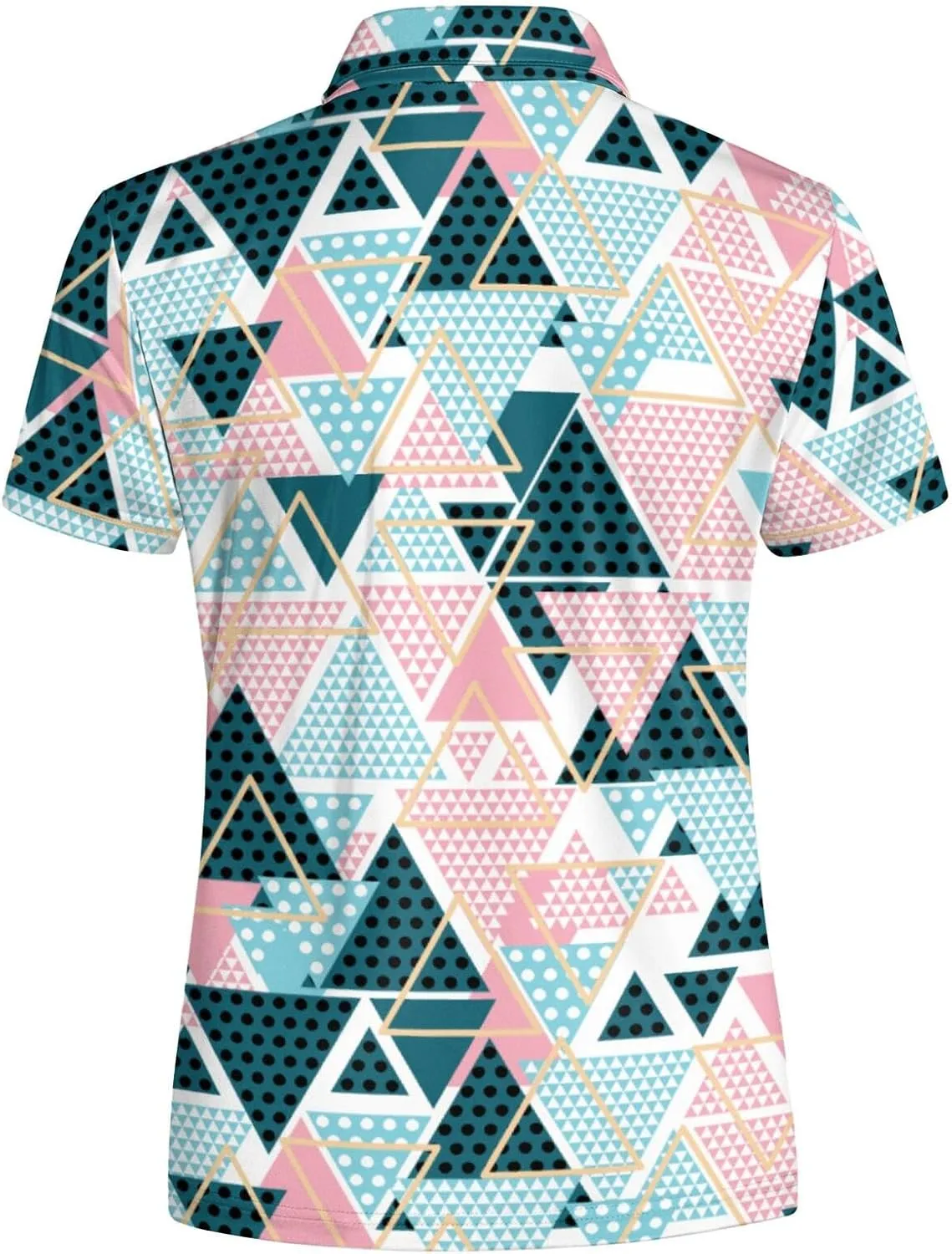 Marble Blue Womens Golf Polo Shirt