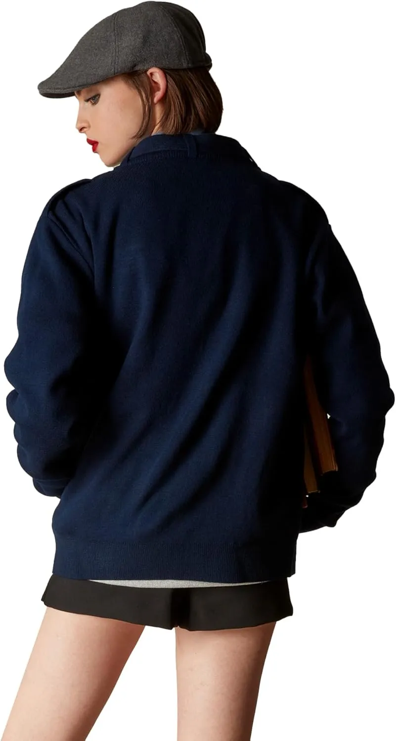 Members Only Women's Oversized Iconic Racer Sweater, Full Zip Mens Sweaters Cardigan