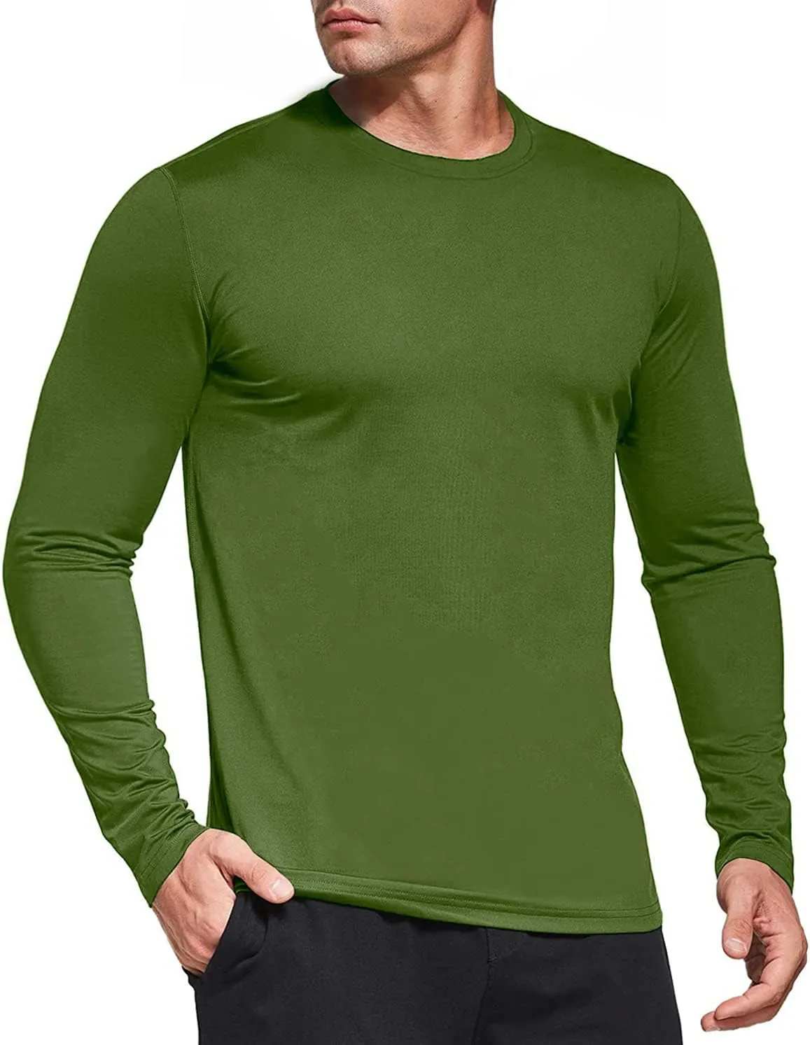 Men's 1, 3 or 5 Pack Performance Long Sleeve T-Shirts, UPF 50  Sun Protection Shirts, Athletic Gym Workout Shirts for Running