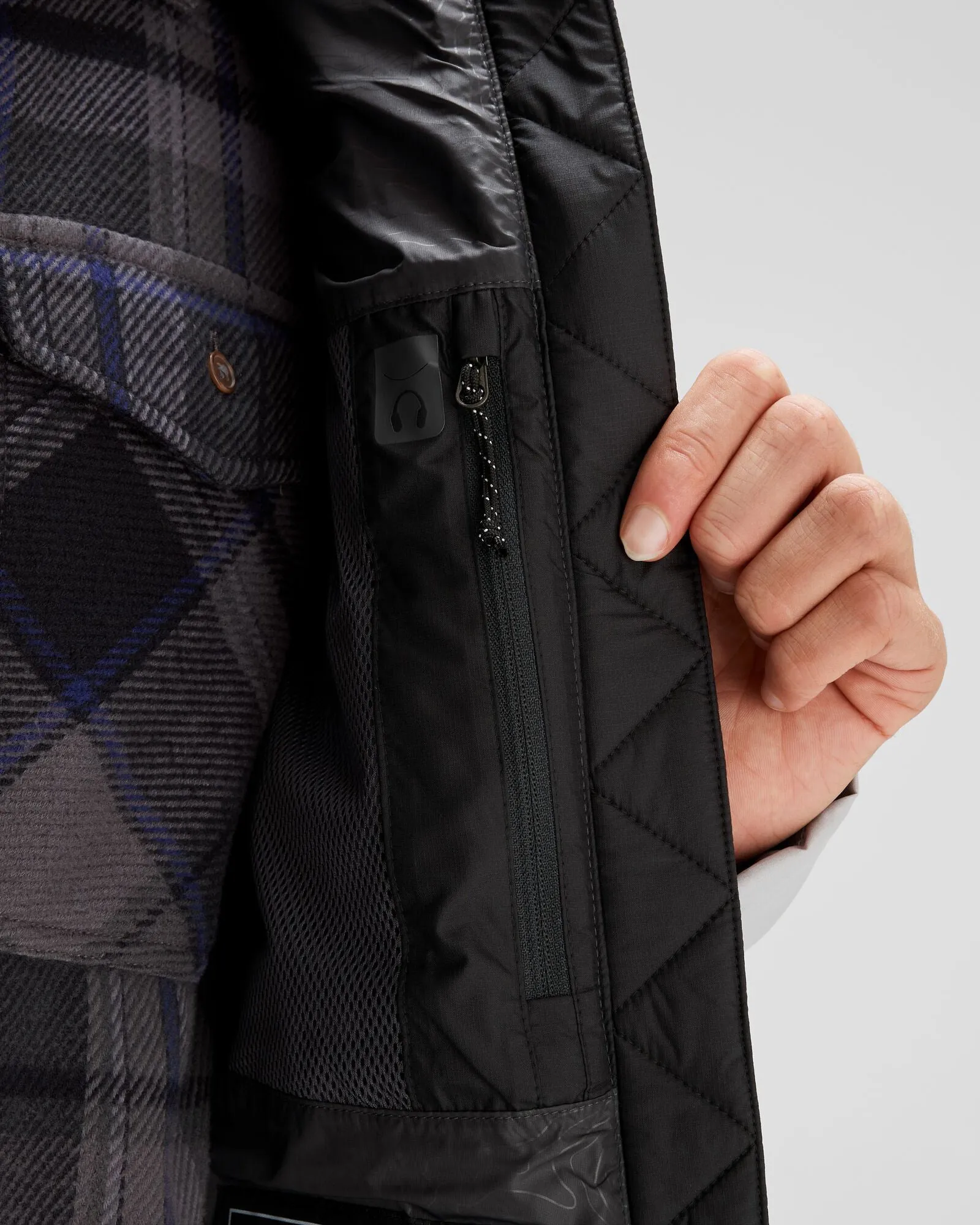 Men's Epiq Down Jacket - Steel Grey/Black