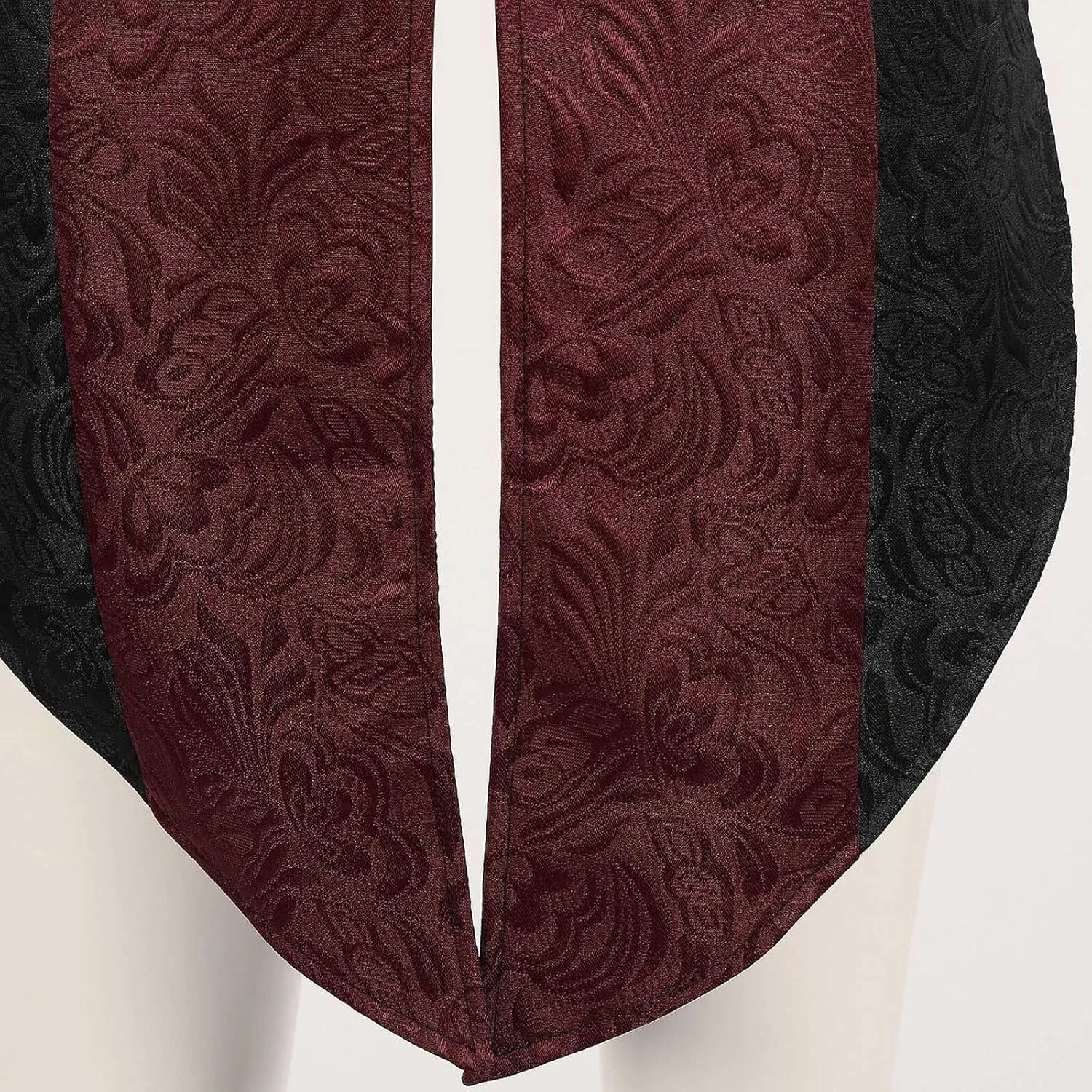 Men's Gothic Long Vest Clothing, Medieval Court Vests, Retro Tailcoat, Slim Fit Vest, Sleeveless Casual Lapel Jacket