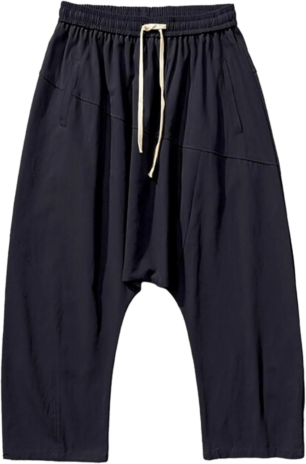 Mens Harem Pants Men Shorts Everyday Wear Hippie Trousers Anime Linen Casual Beach Yoga Boho Oversized Lounge