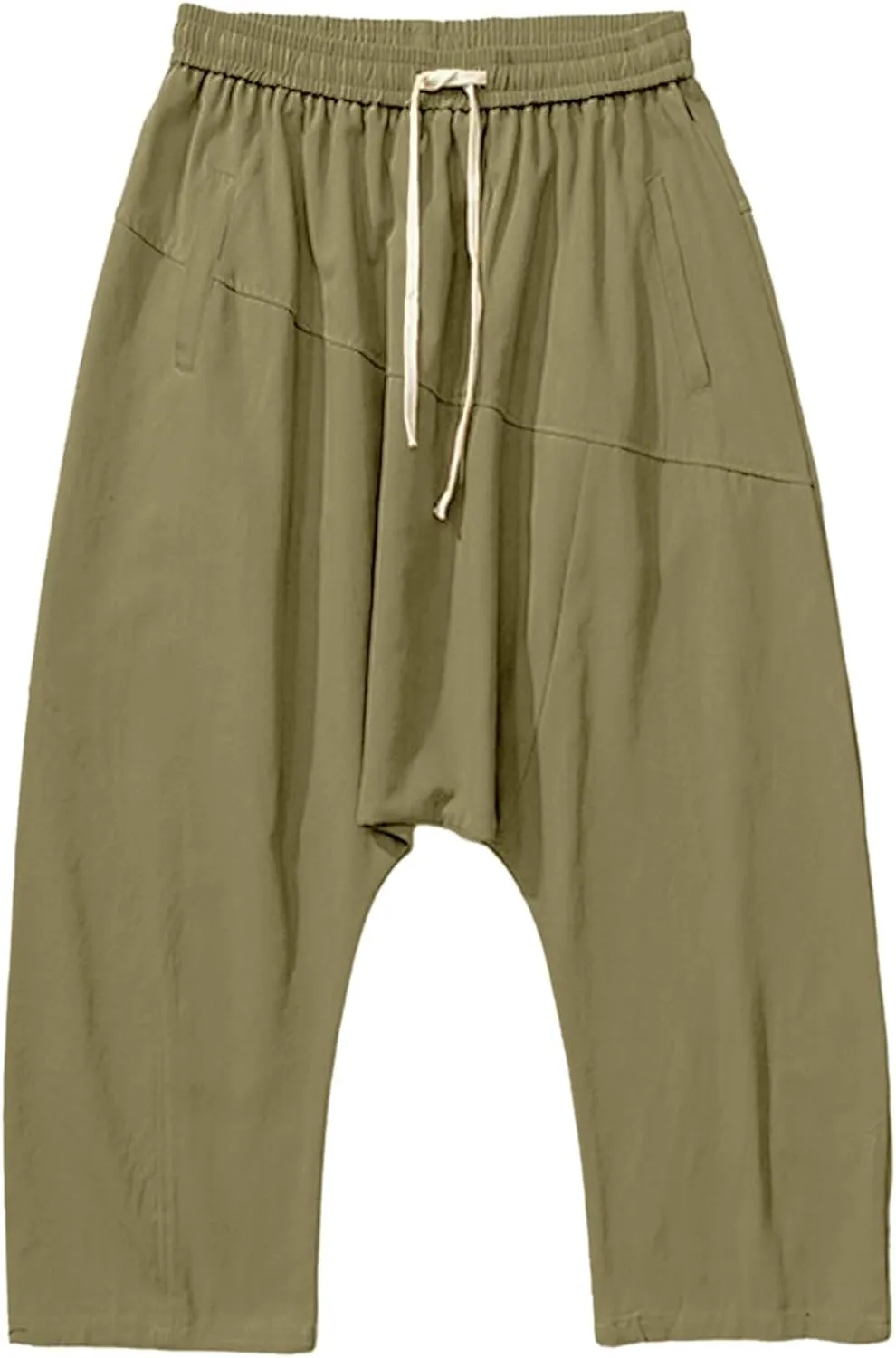 Mens Harem Pants Men Shorts Everyday Wear Hippie Trousers Anime Linen Casual Beach Yoga Boho Oversized Lounge