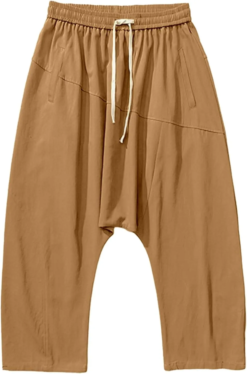 Mens Harem Pants Men Shorts Everyday Wear Hippie Trousers Anime Linen Casual Beach Yoga Boho Oversized Lounge