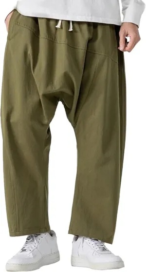 Mens Harem Pants Men Shorts Everyday Wear Hippie Trousers Anime Linen Casual Beach Yoga Boho Oversized Lounge
