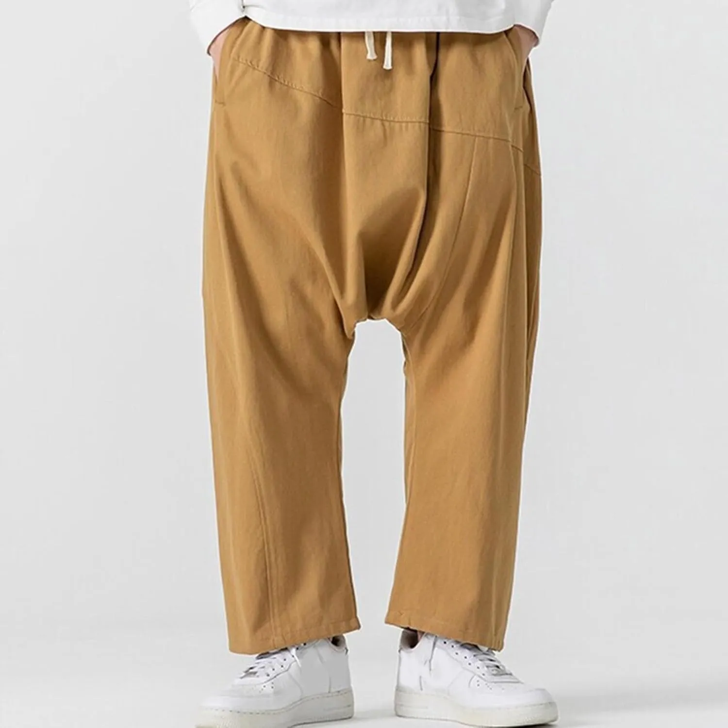 Mens Harem Pants Men Shorts Everyday Wear Hippie Trousers Anime Linen Casual Beach Yoga Boho Oversized Lounge
