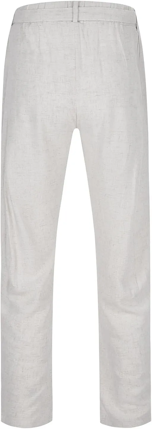Men's Harem Pants Men Summer Baggy Trouser Hippie Linen for Casual Wear Bohemian Cotton Ninja Hip Hop with Pockets