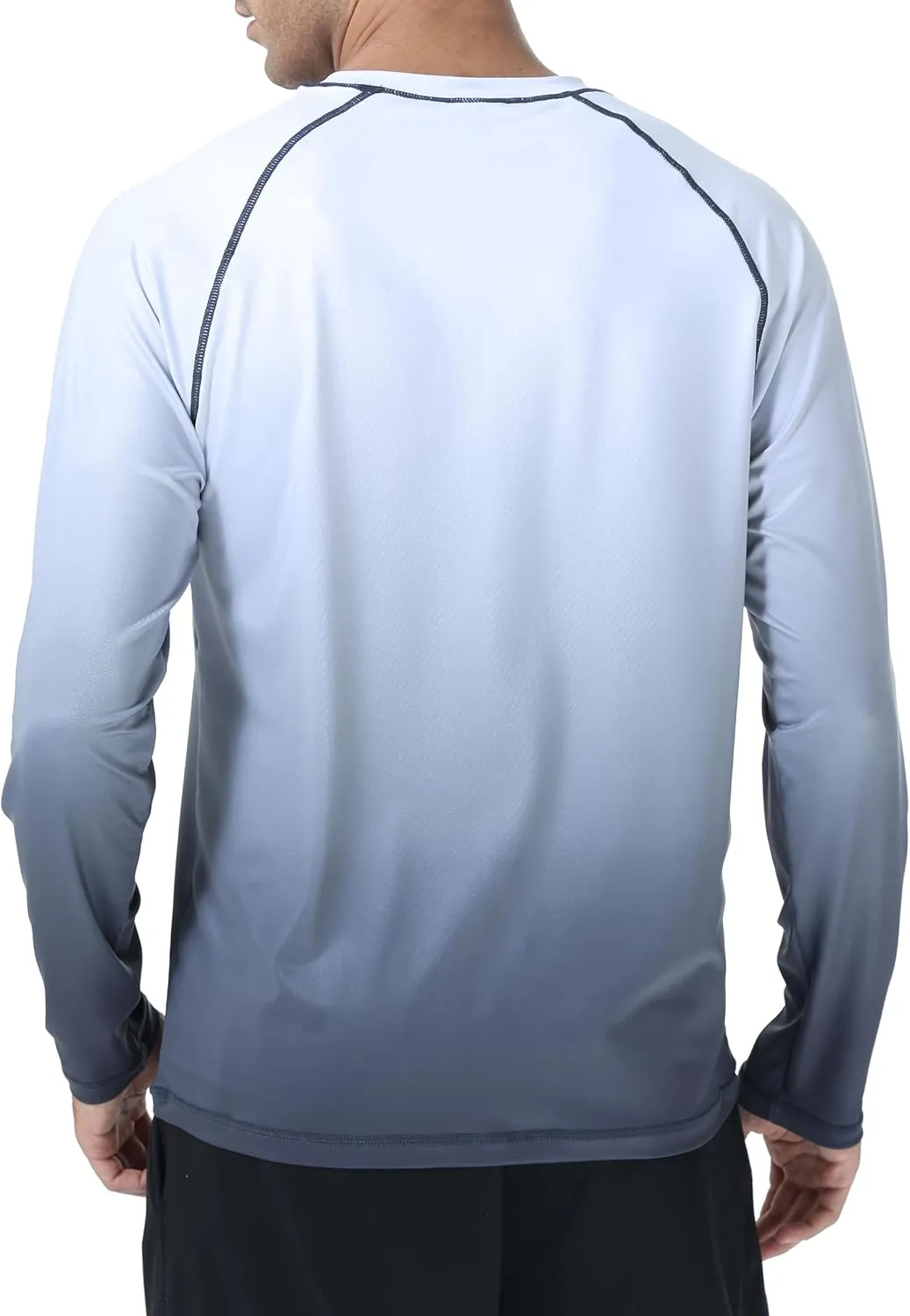 Men's Long Sleeve Swim Shirts Rashguard UPF 50  UV Sun Protection Shirt Athletic Workout Running Hiking T-Shirt Swimwear