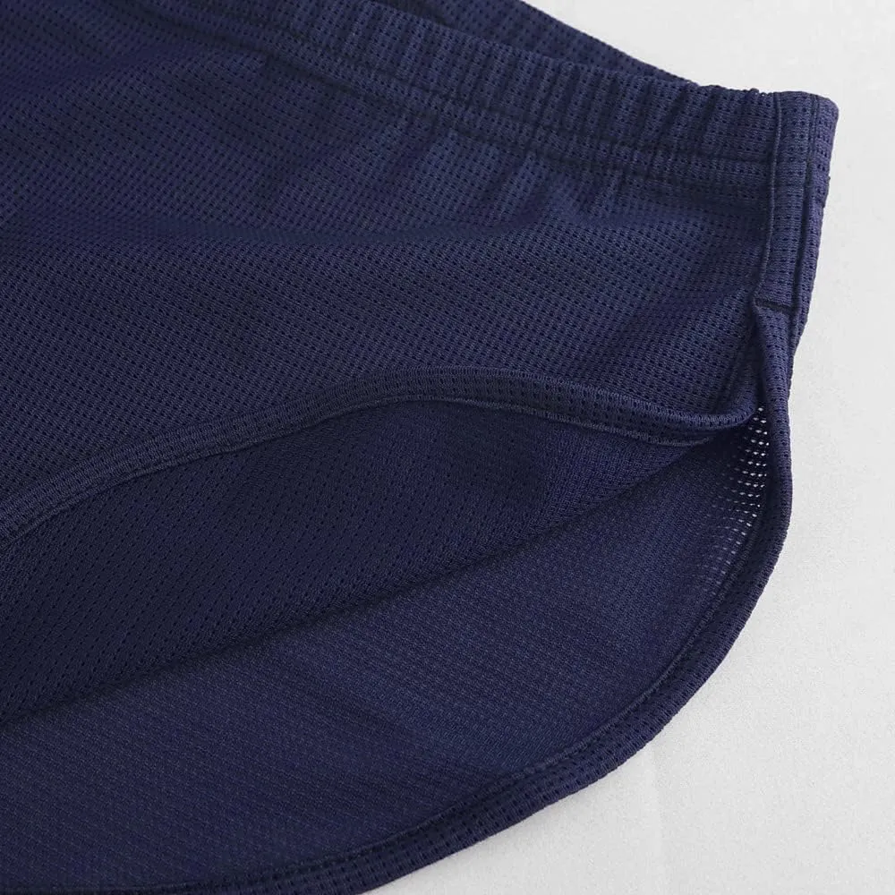 Men's Split Side Short Shorts Sexy Breathable Large Split Sides Mesh Athletic Shorts
