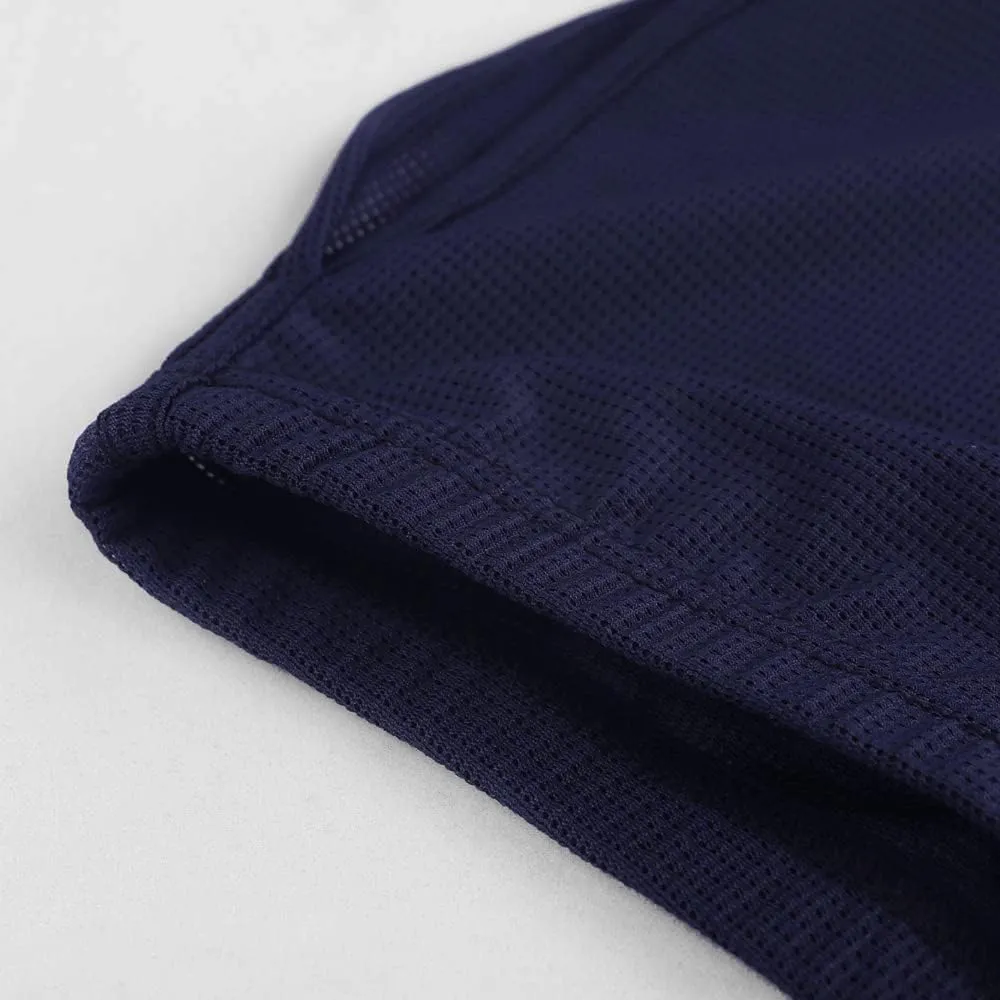 Men's Split Side Short Shorts Sexy Breathable Large Split Sides Mesh Athletic Shorts
