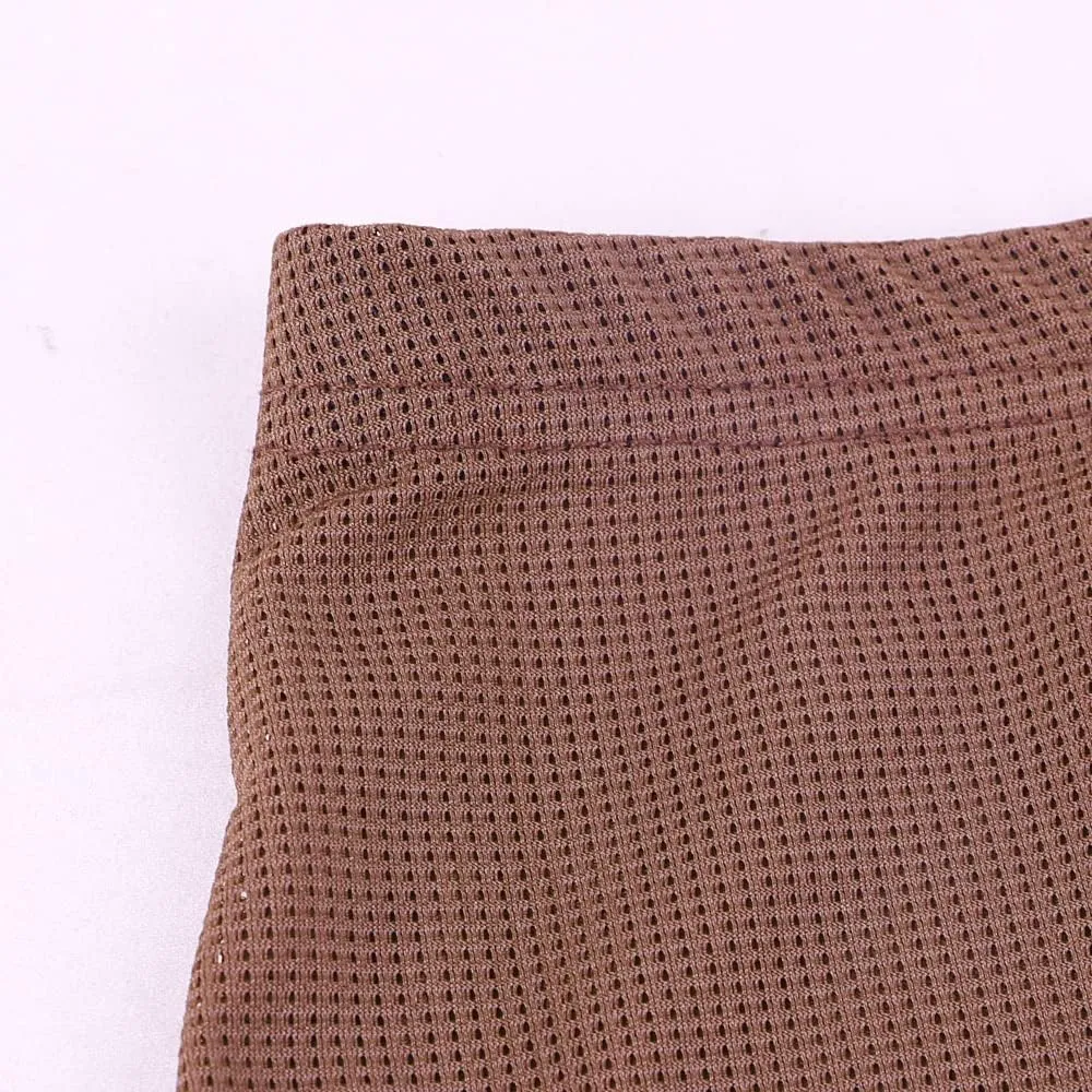 Men's Split Side Short Shorts Sexy Breathable Large Split Sides Mesh Athletic Shorts