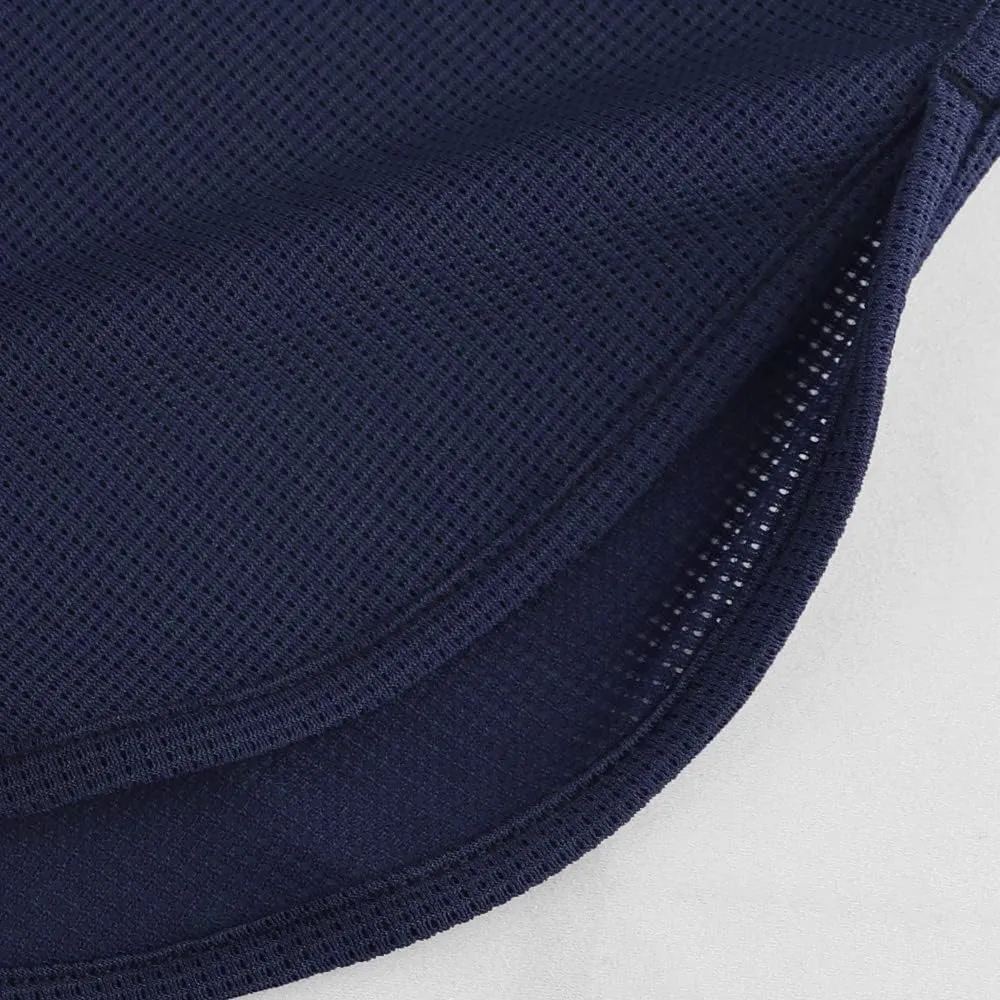 Men's Split Side Short Shorts Sexy Breathable Large Split Sides Mesh Athletic Shorts