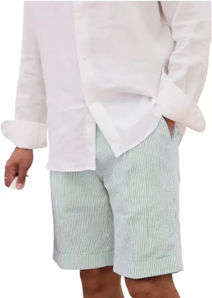 Mens Summer Seersucker Slim Fit Suit Shorts Mens Causal Polyester Sear Sucker Shorts