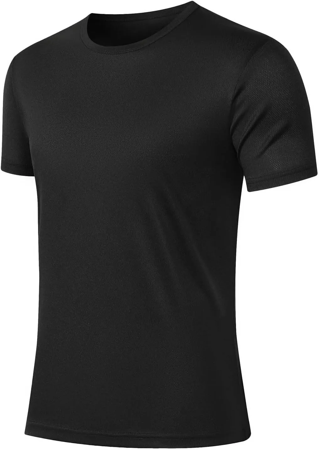 Mesh Workout Athletic Shirt for Men Crewneck Gym Shirts Quick Dry Athletic Short Sleeve T-Shirt Moisture Wicking Tops