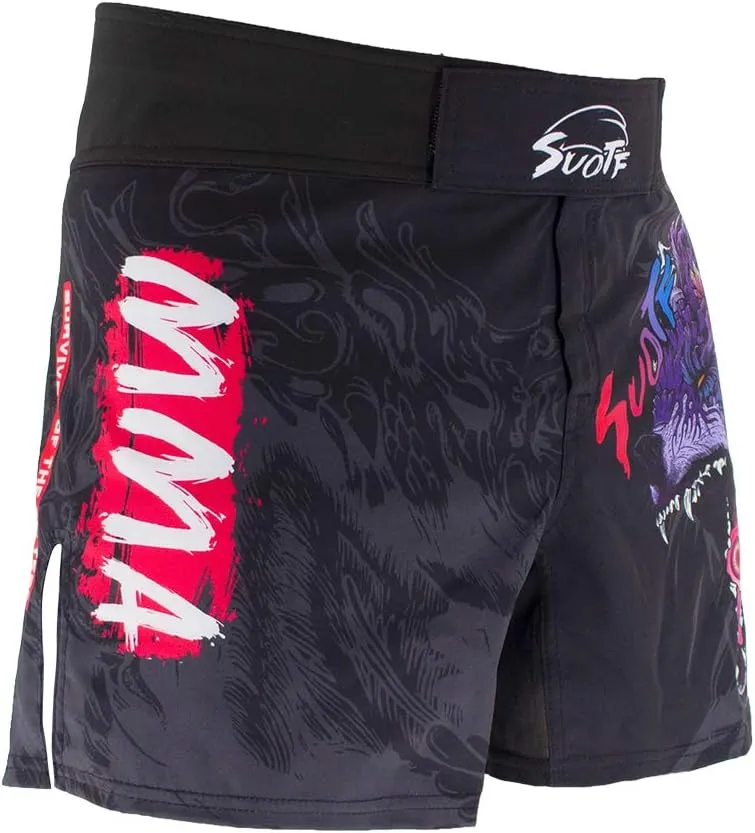 MMA Shorts for Men Fight Shorts Men BJJ Boxing Trunks for Men Grappling