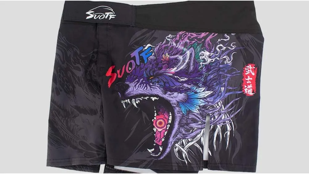 MMA Shorts for Men Fight Shorts Men BJJ Boxing Trunks for Men Grappling