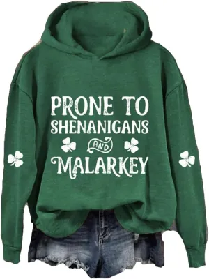MOGUI Cheers Sweatshirt Long Sleeve St. Patrick'S Day Shirt Funny Hoodie