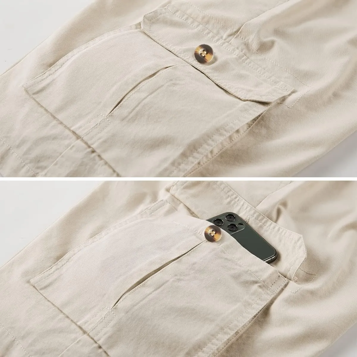 Msmsse Womens Cargo Hiking Shorts Summer Casual Drawstring Knee Length Shorts for Women