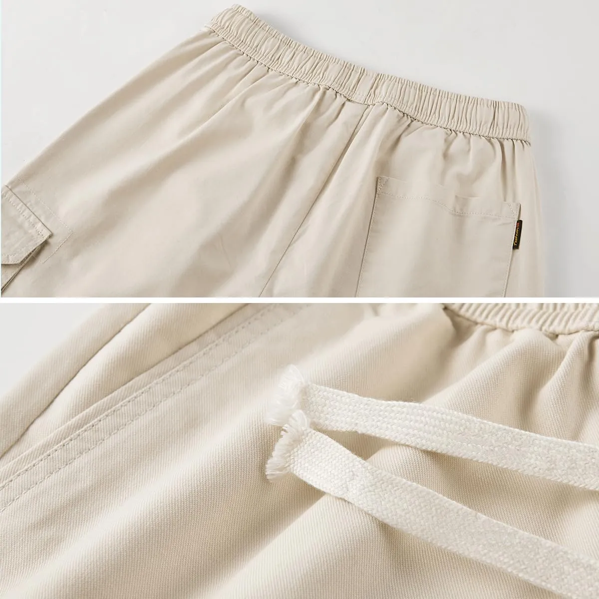 Msmsse Womens Cargo Hiking Shorts Summer Casual Drawstring Knee Length Shorts for Women