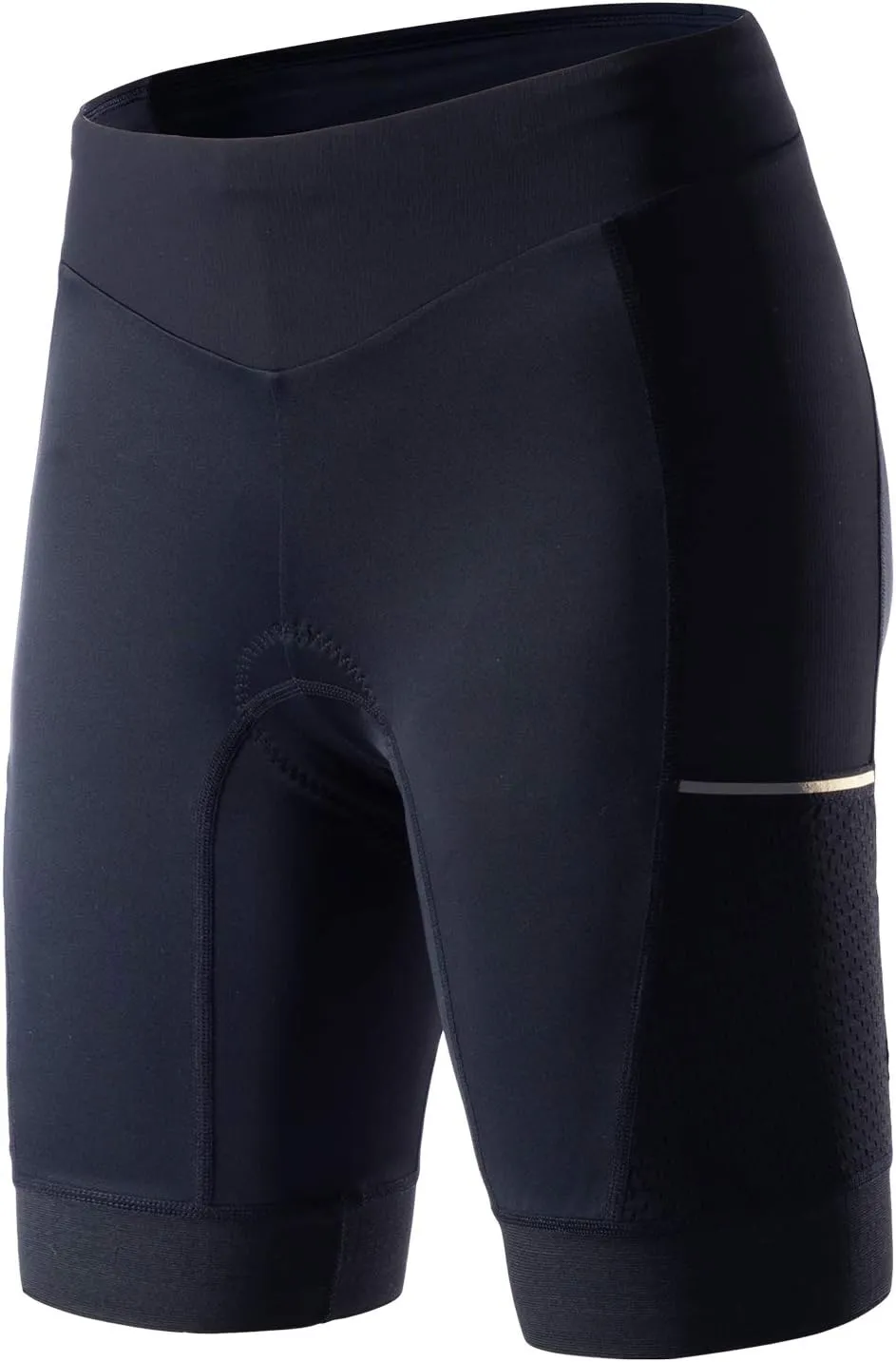 MY KILOMETRE Womens Triathlon Shorts 8 Inseam Tri Shorts with Side Pockets Adjustable Drawstring