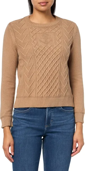 Nautica Women's Long Sleeve Anchor Crewneck Sweater