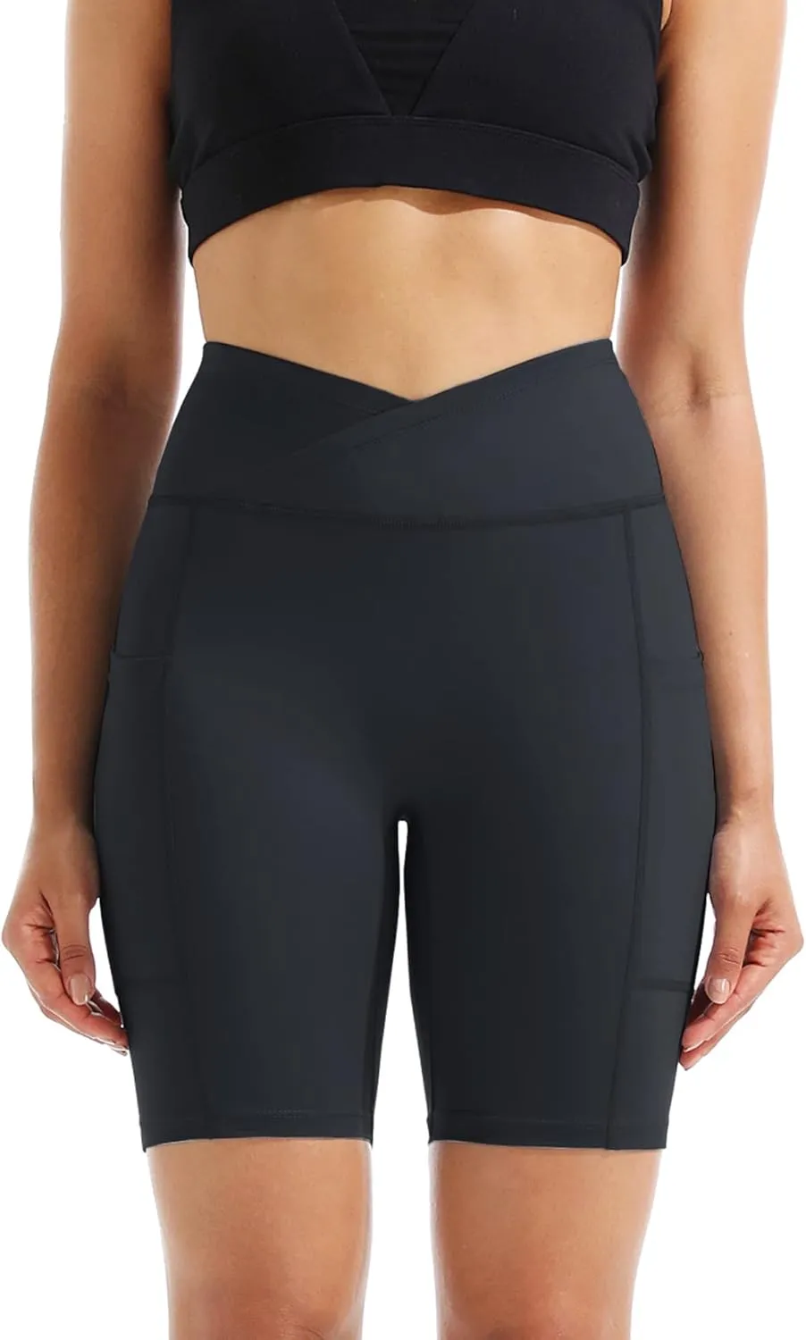 NELEUS Women's 3 Pack Biker Shorts High Waist Running Yoga Shorts with Pockets