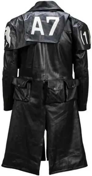 New Suede Vegas A7 Fallout Costume Mens Trench Coat, Fallout New Vegas Brown Trench Coat Men, A7 Duster Coat