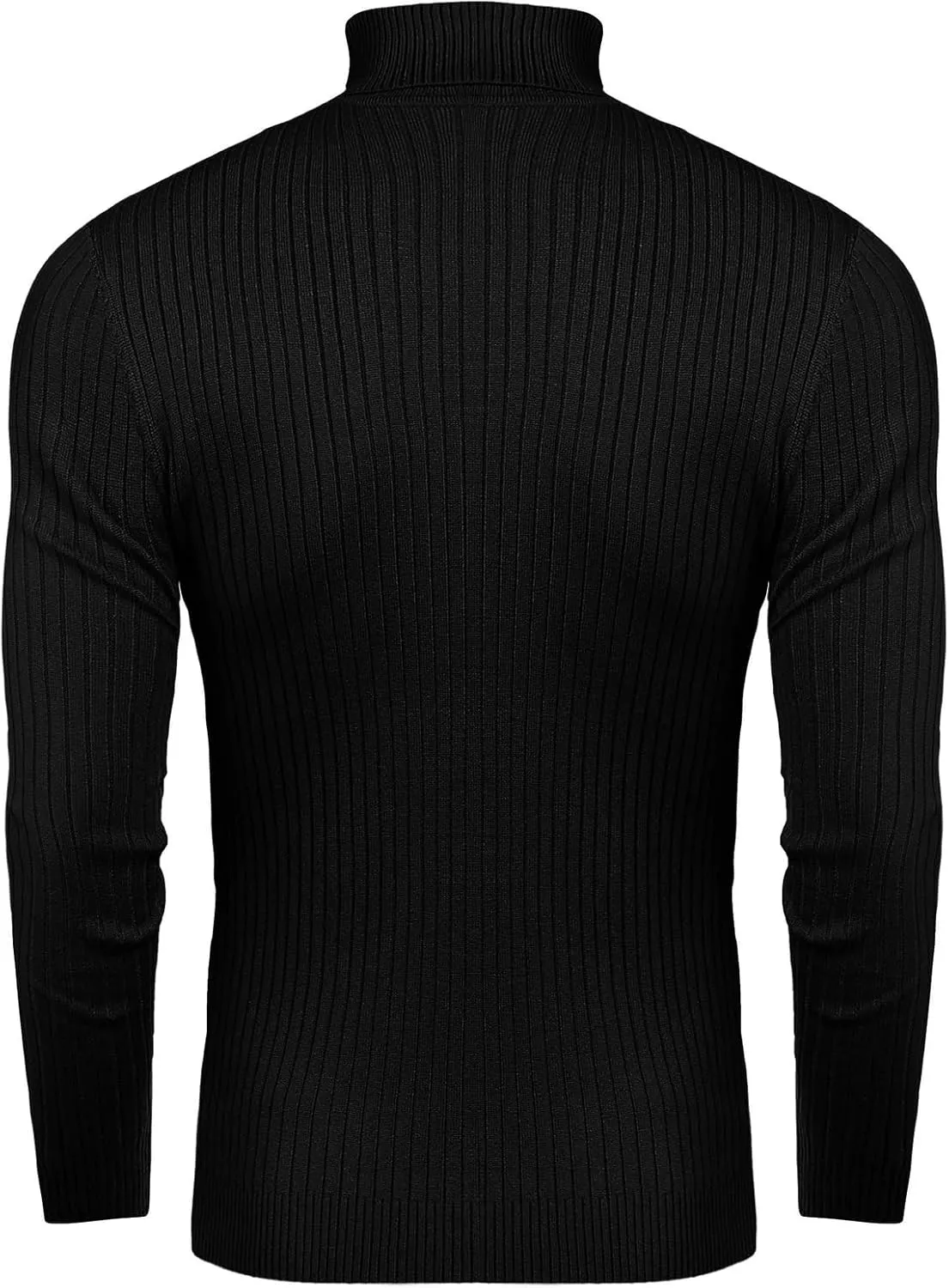 nine bull Mens Slim Fit Turtleneck Sweater Cable Knit Thermal Pullover Sweater