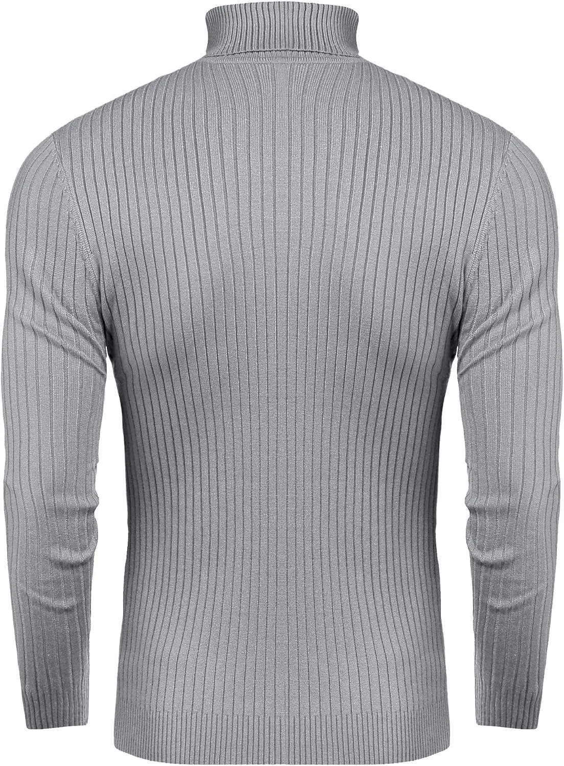 nine bull Mens Slim Fit Turtleneck Sweater Cable Knit Thermal Pullover Sweater