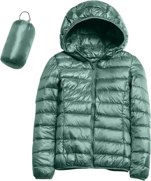 Parkas Long Sleeve Warm Zipper Thickened with Pockets Skimpy Solid Color Casual Hooded Women's Thickened Down Jacket