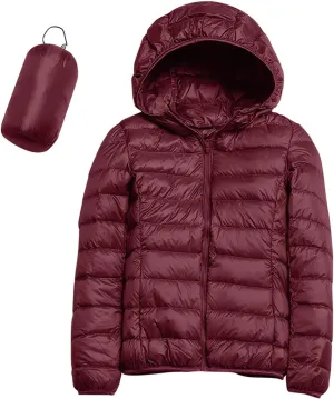 Parkas Long Sleeve Warm Zipper Thickened with Pockets Skimpy Solid Color Casual Hooded Women's Thickened Down Jacket