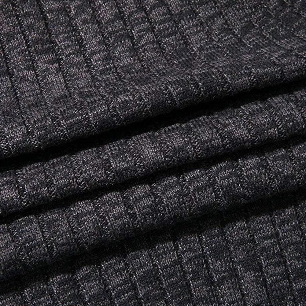 Pioneer Camp Men's Cardigan Sweaters Full Zip Up Stand Collar Slim Fit Casual Knitted Sweater with 2 Front Pockets