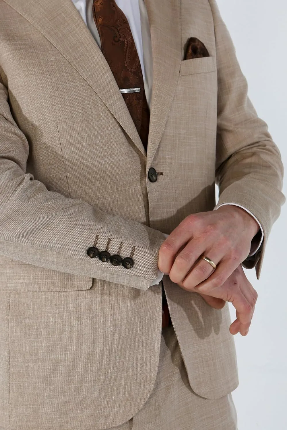 Premium Men's 3 Piece Plaid Suit, Sold Separately Set for Weddings Business and Special Events