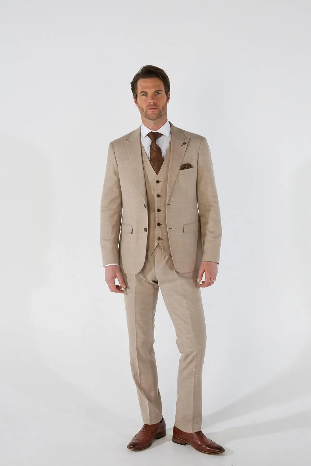 Premium Men's 3 Piece Plaid Suit, Sold Separately Set for Weddings Business and Special Events