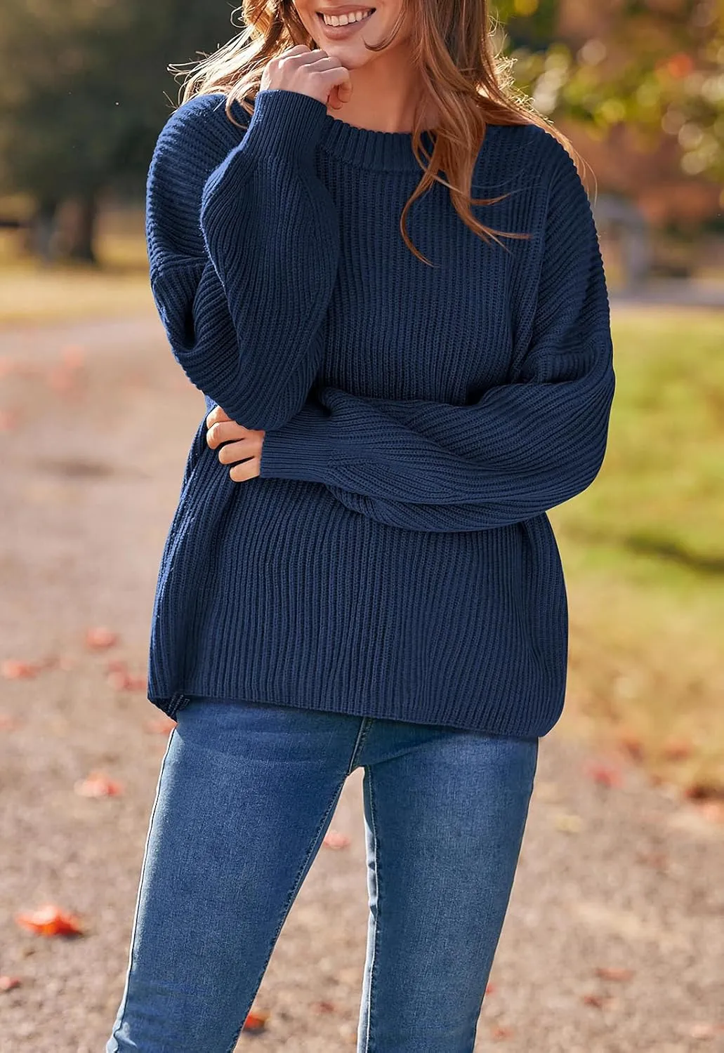 PRETTYGARDEN Womens Sweaters Fall 2025 Oversized Chunky Knitted Pullover Sweater Casual Long Sleeve Crewneck Cute Sweaters