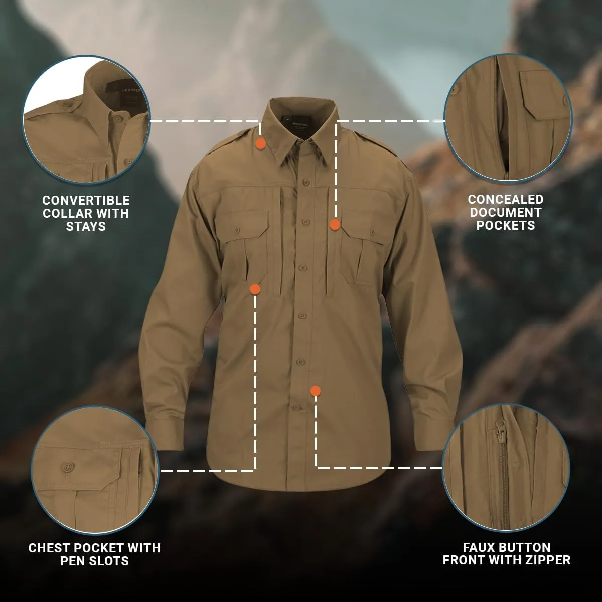 Propper Men's Long Sleeve Tactical Shirt