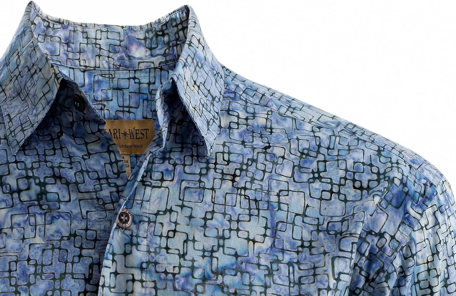 Purple Dusk Tropical Hawaiian Batik Shirt