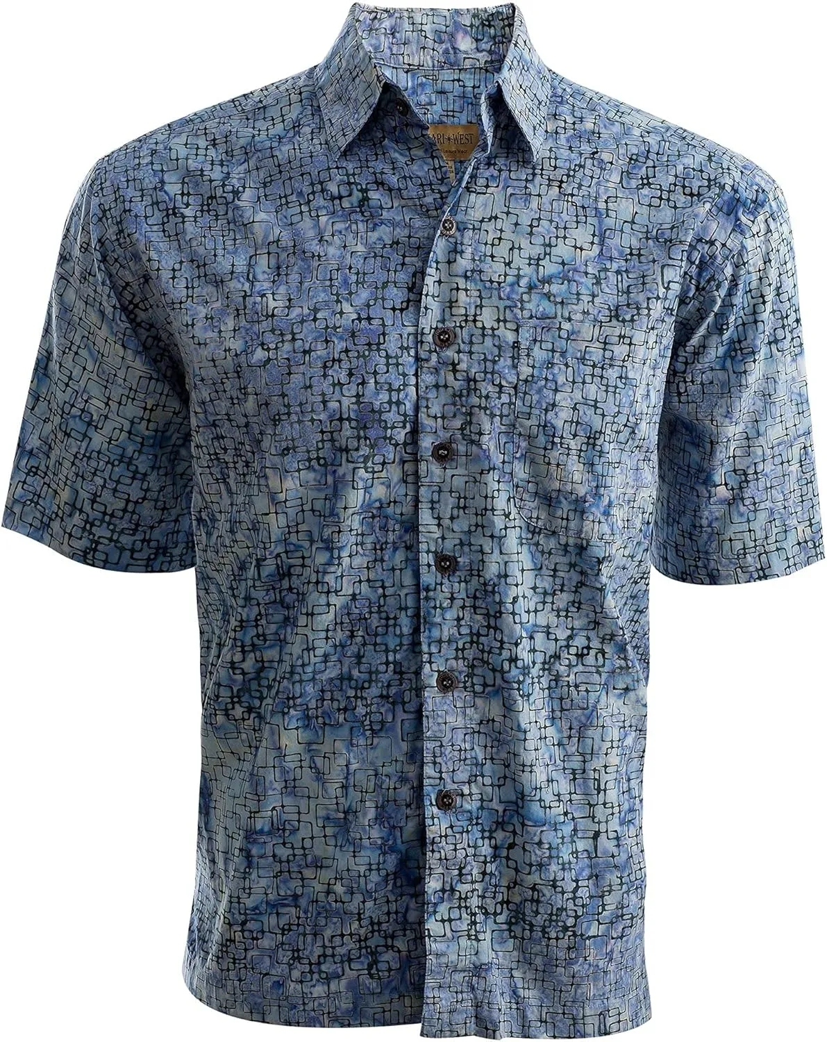 Purple Dusk Tropical Hawaiian Batik Shirt