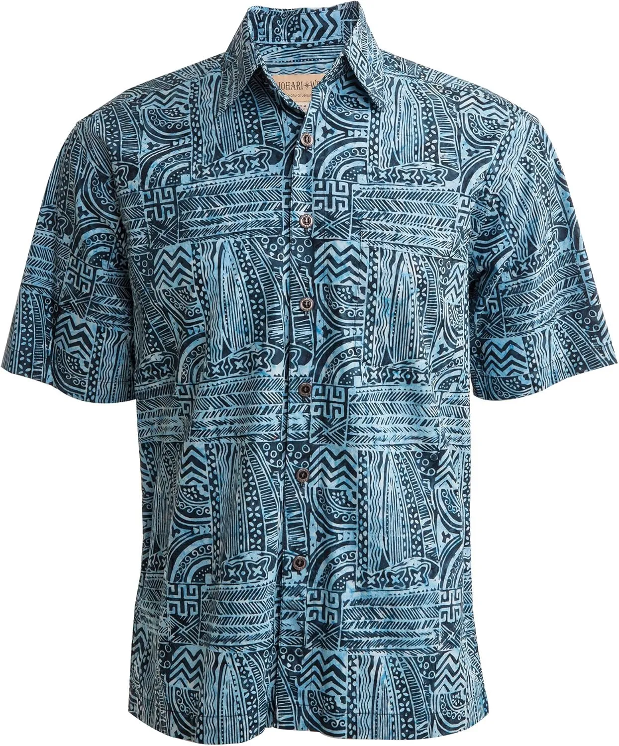 Purple Dusk Tropical Hawaiian Batik Shirt