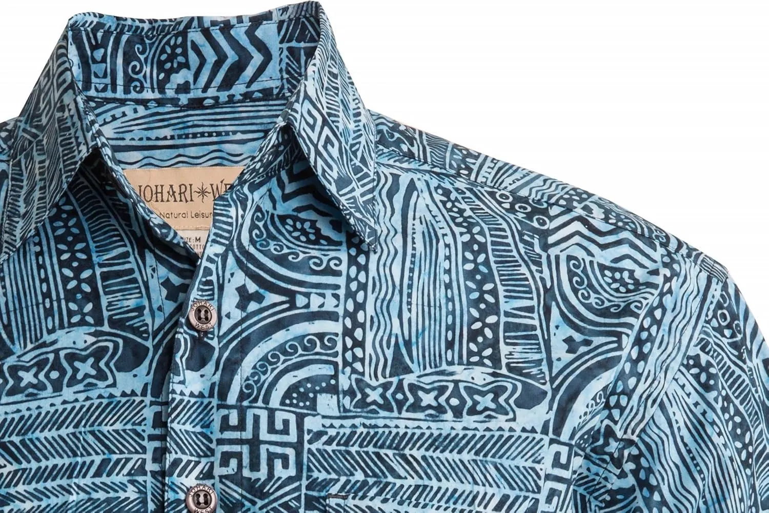 Purple Dusk Tropical Hawaiian Batik Shirt