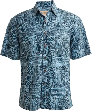 Purple Dusk Tropical Hawaiian Batik Shirt