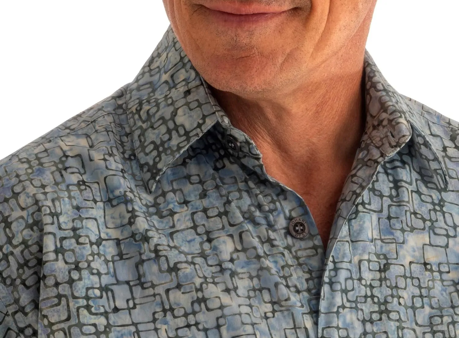 Purple Dusk Tropical Hawaiian Batik Shirt