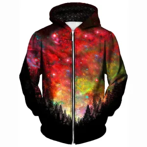 Rasta Woods Unisex Zip-Up Hoodie