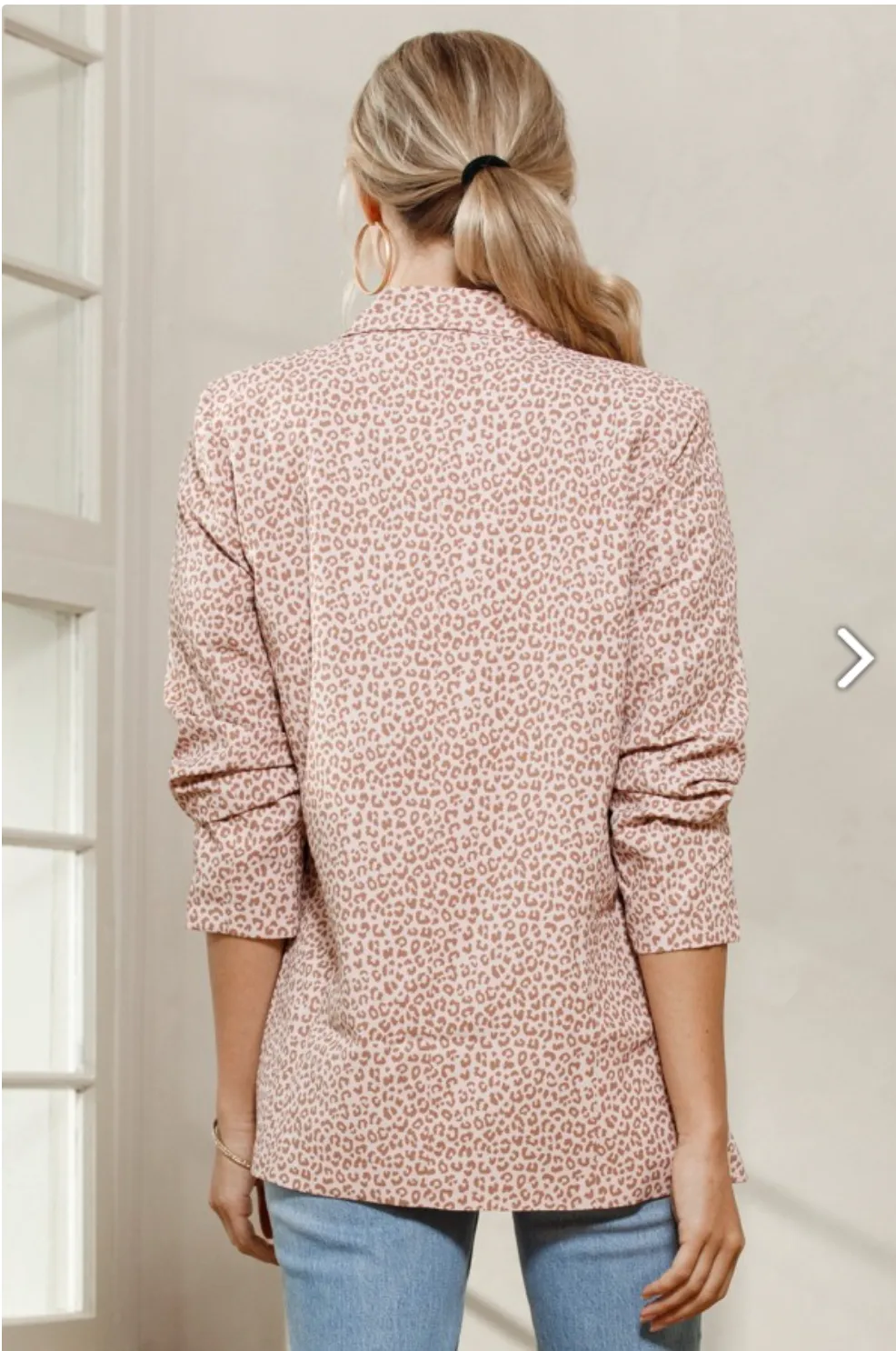 Ready For Success Blazer - Cream Leopard
