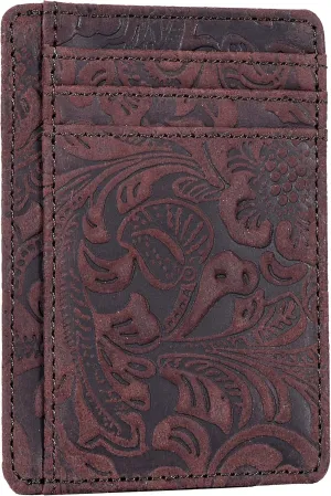 Real Leather Slim Minimalist Wallet for Men and Women -RFID Blocking Front Pocket Thin Credit Card Holder Stylish Wallets