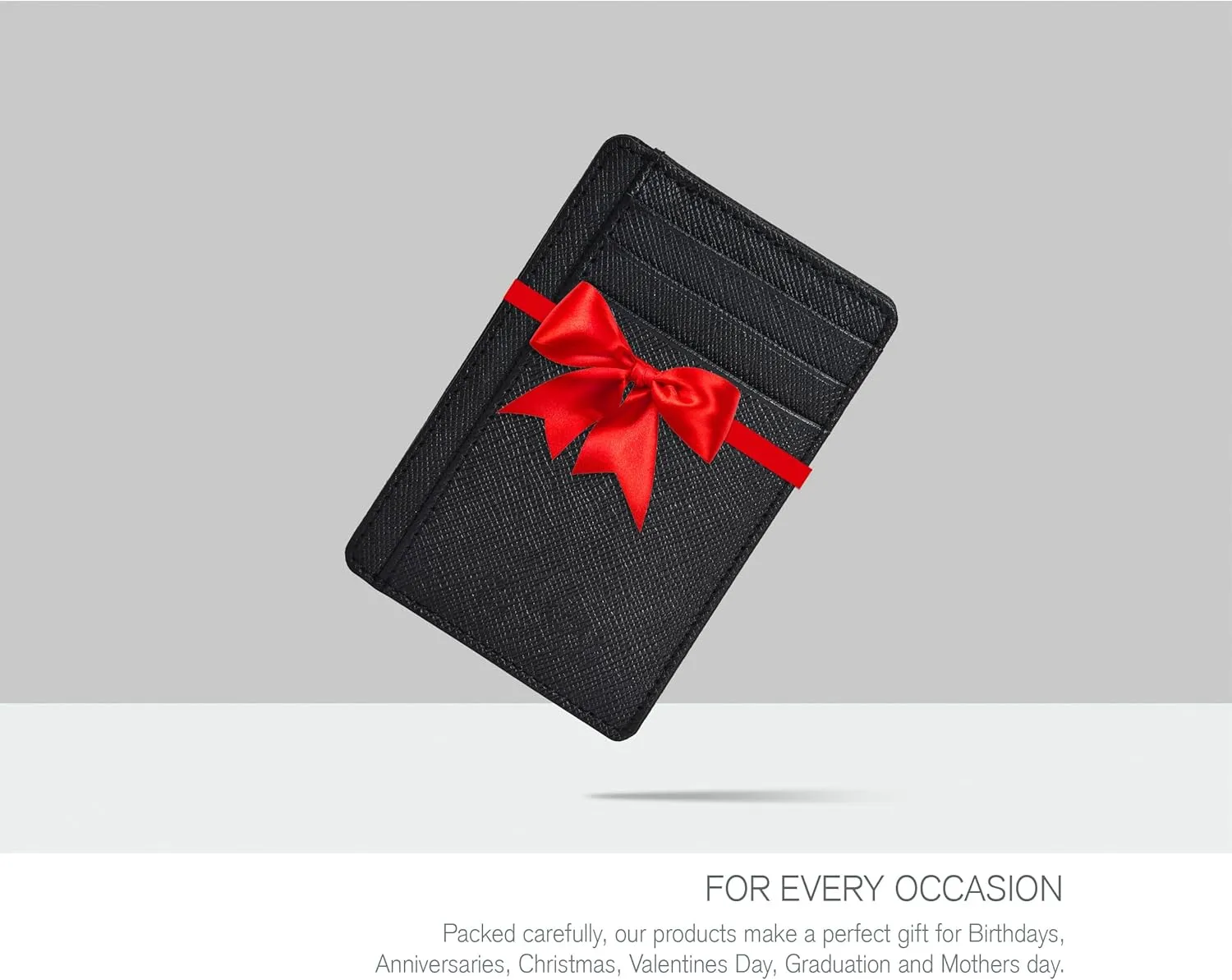 Real Leather Slim Minimalist Wallet for Men and Women -RFID Blocking Front Pocket Thin Credit Card Holder Stylish Wallets