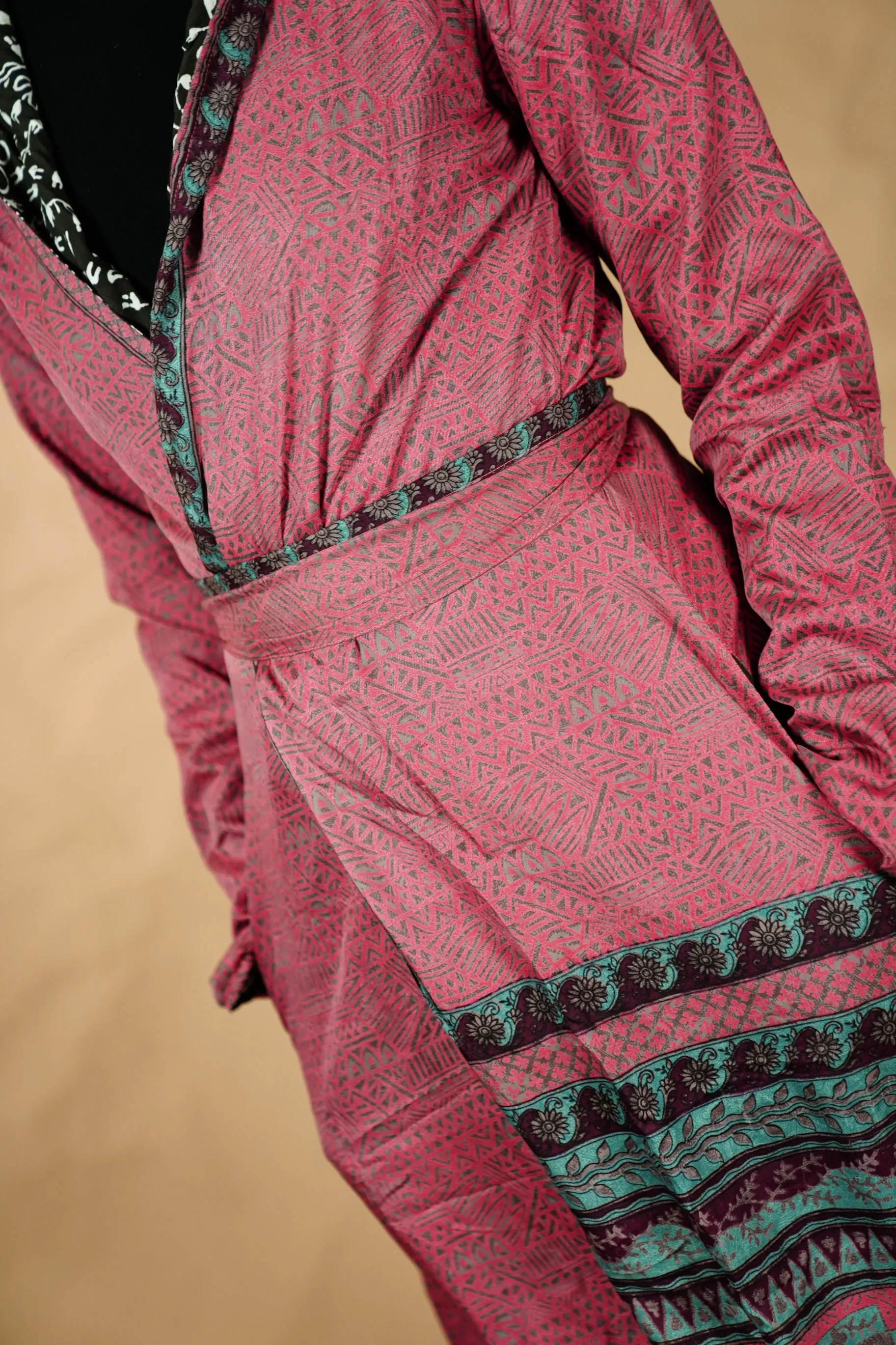Reversible Jacket ‘Isa’ • XS-S • long • cotton lining