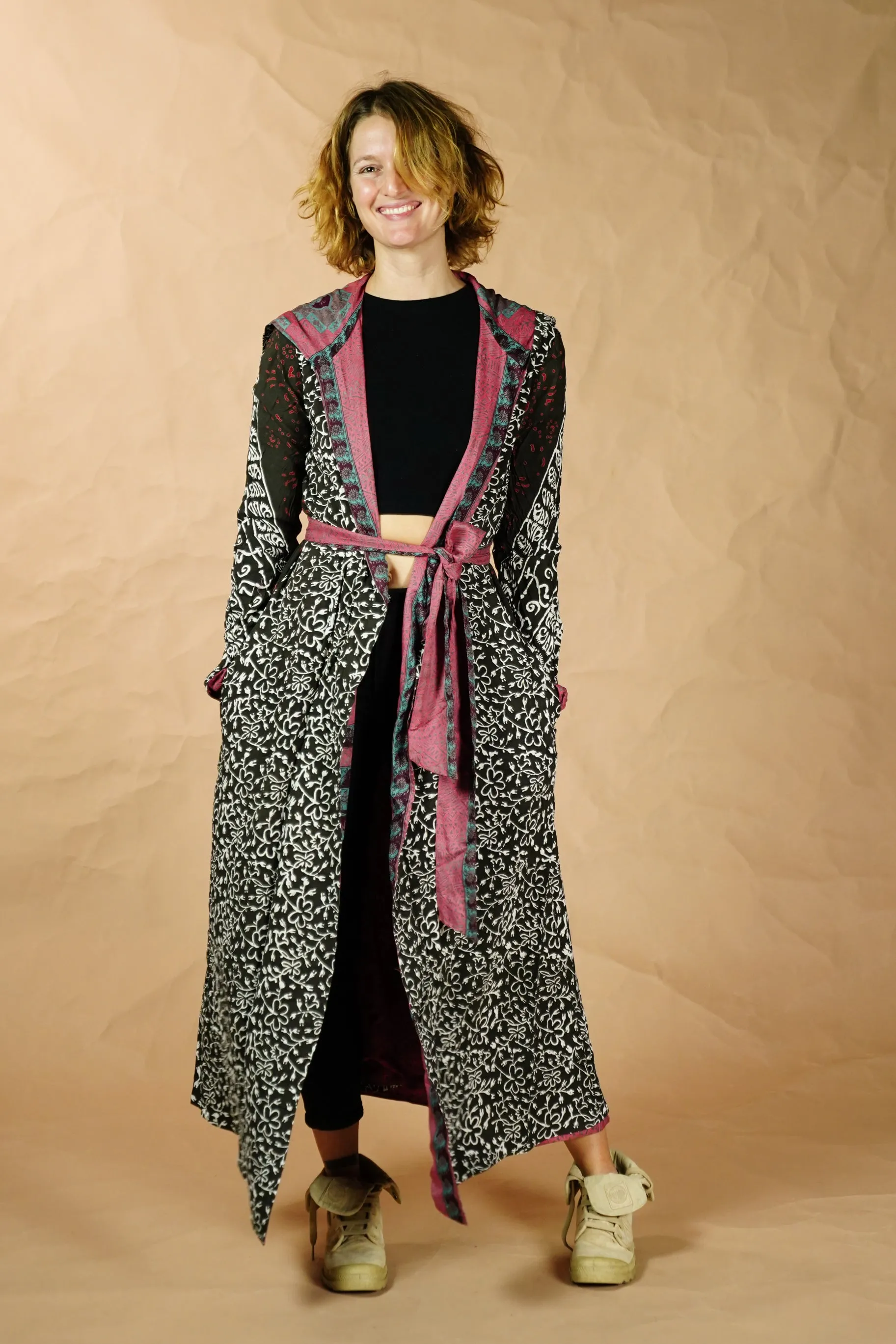 Reversible Jacket ‘Isa’ • XS-S • long • cotton lining