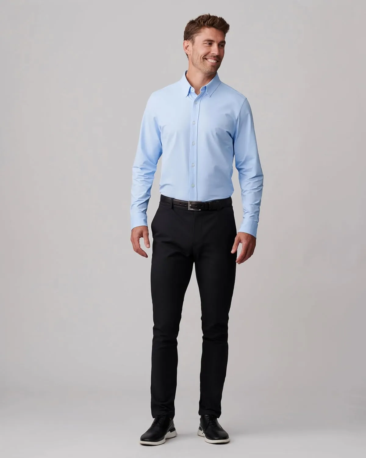 Rhone Men's Commuter Shirt, Performance Dress Shirts for Men, Machine Washable, Wrinkle Resistant, Slim Fit Button Down Shirt