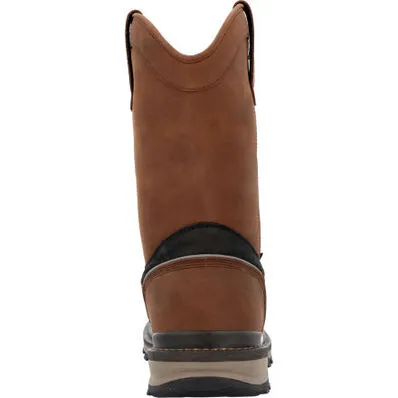 Rocky Rams Horn Pull On Brown Men's